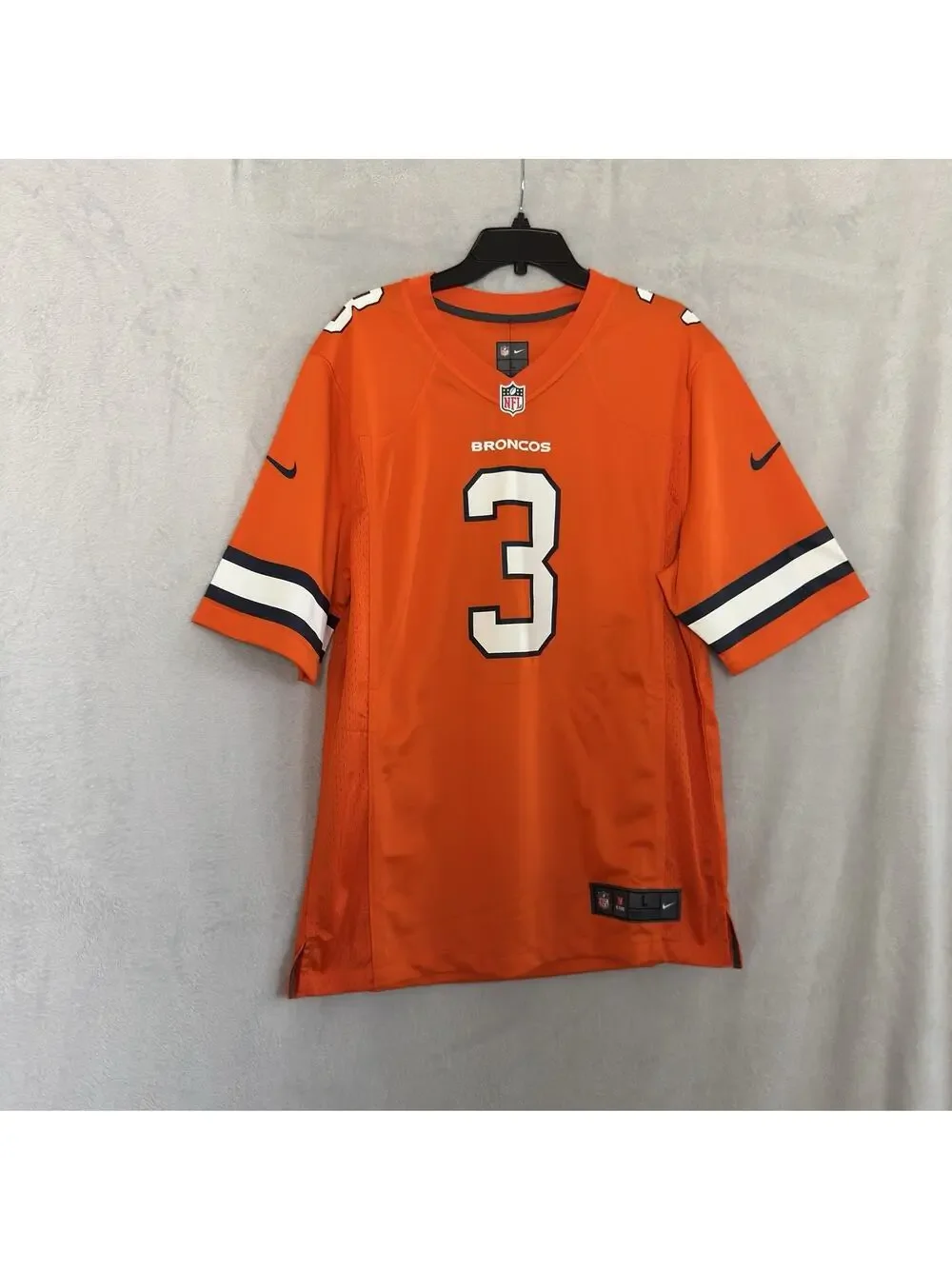 Nike On Field Denver Broncos Russell Wilson #3 Jersey Men’s Large Orange NWT
